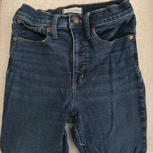 Madewell Dark Blue Denim Stretch Flares - Size 26